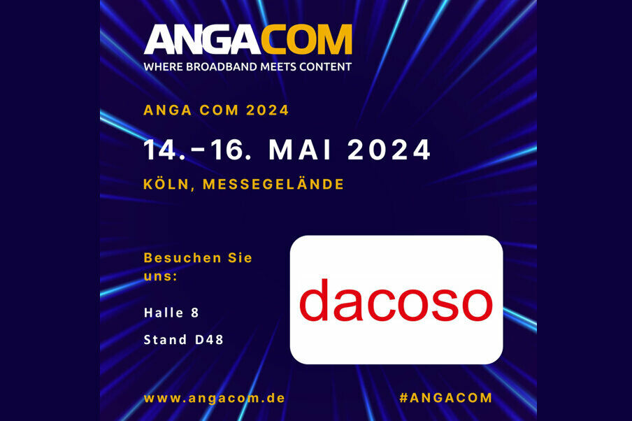 dacoso as exhibitor at the ANGA COM 2024